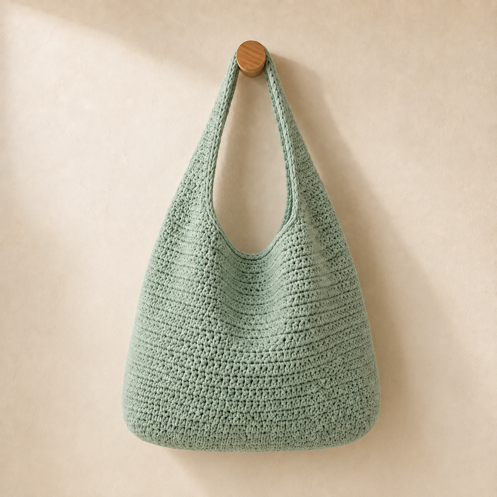 Crochet Hobo Bag Pattern – 3 Sizes Small, Medium & Large
