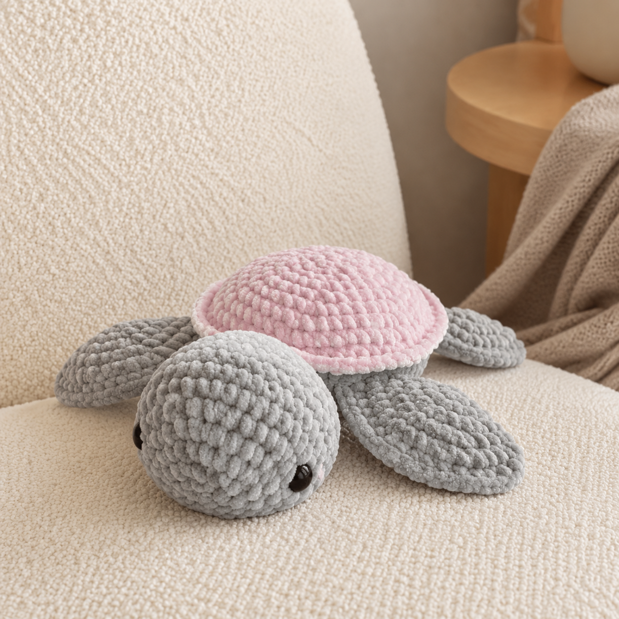 Pippa Plush Turtle Crochet Pattern – Beginner Amigurumi