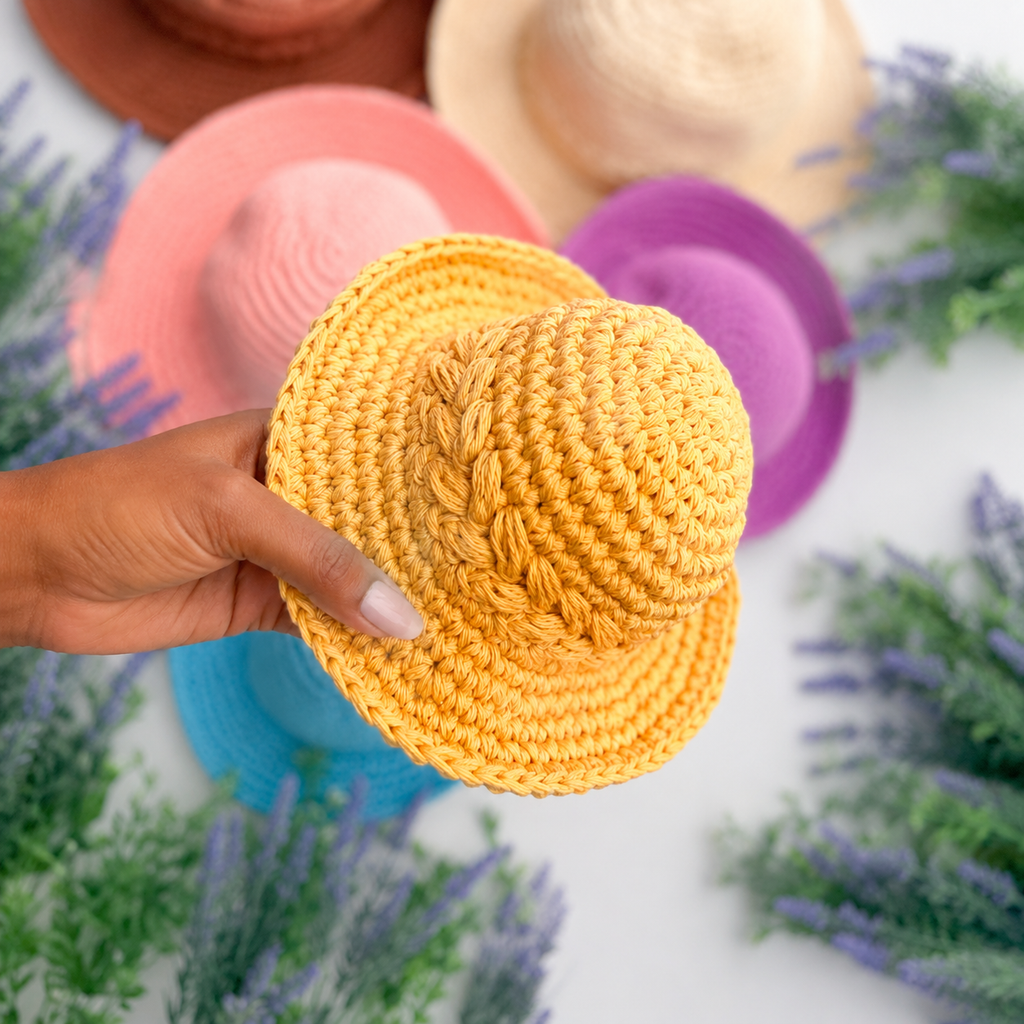 Crochet Summer Bucket Hat Pattern Bundle - 7 Sizes