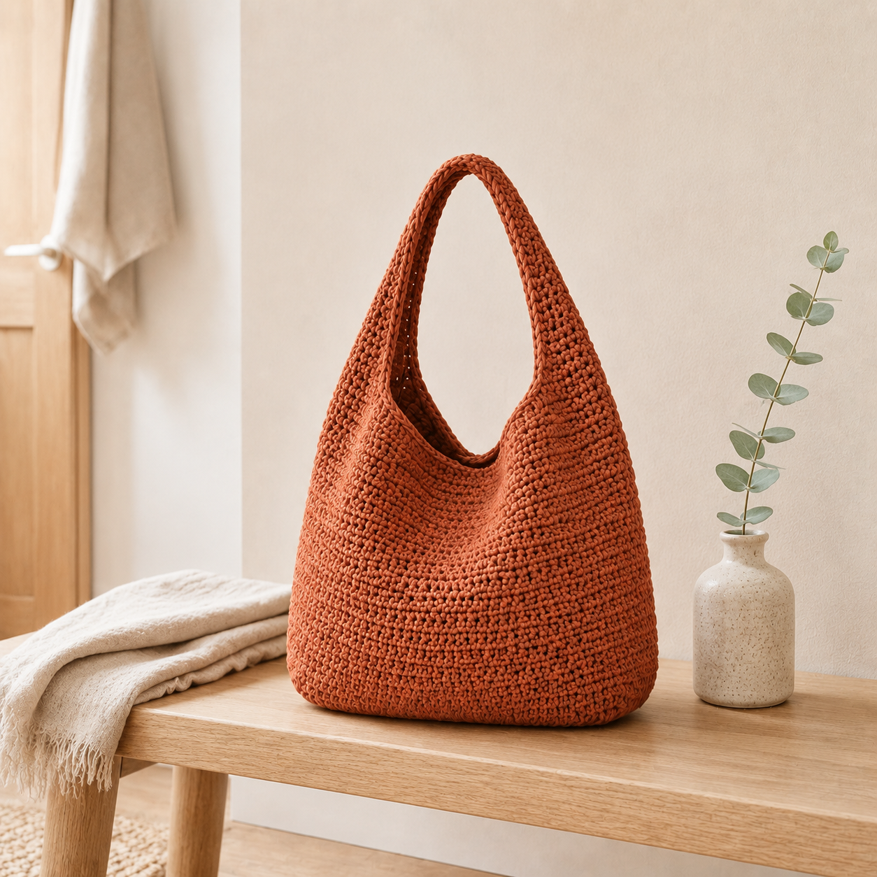 Crochet Hobo Bag Pattern – 3 Sizes Small, Medium & Large