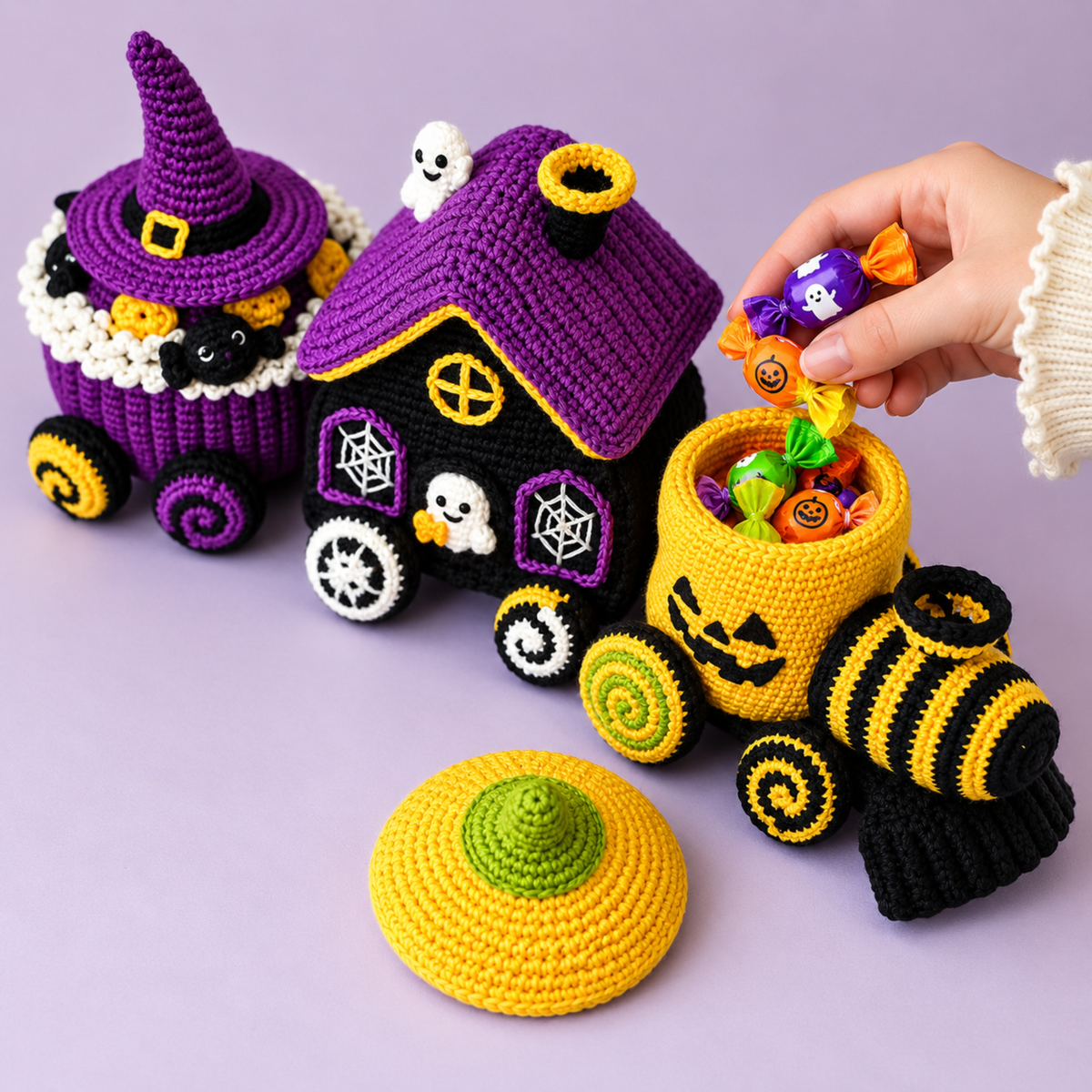 Halloween Train Amigurumi Crochet Pattern