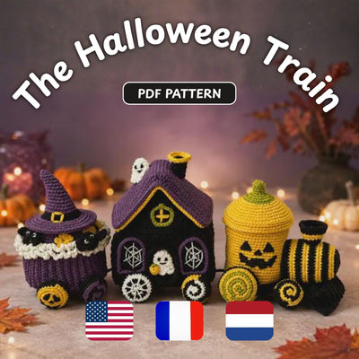 Halloween Train Amigurumi Crochet Pattern