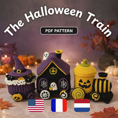 Halloween Train Amigurumi Crochet Pattern