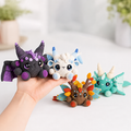 Elemental Baby Dragons Amigurumi Bundle – 4 Cute Dragon Plush Patterns
